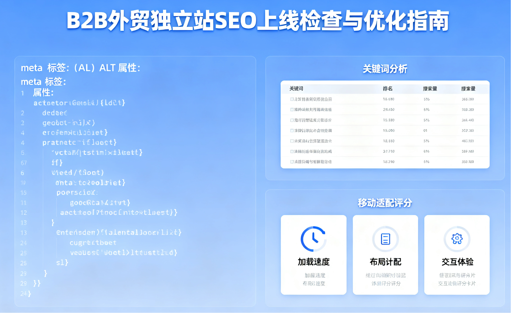 B2B外贸独立站SEO上线检查与优化指南